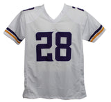 Adrian Peterson Autographed/Signed Pro Style White XL Jersey BAS 34662