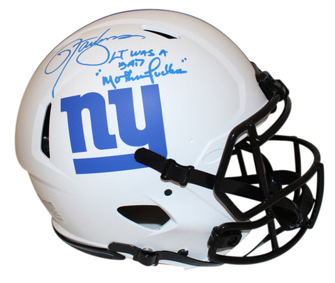Lawrence Taylor Autographed New York Giants Authentic Lunar Helmet JSA 34678