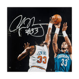 Alonzo Mourning Autographed "Foul Line Jumper" 8 x 10