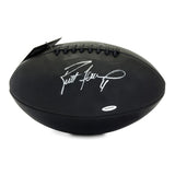 Brett Favre Autographed Leather Head Pro Series Black Football