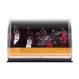 Chicago Bulls 2016-17 Defenders of the Hardwood Game-Used Floor Piece Curve Display Case