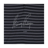 Gary Player Autographed Black Polo With Purple Pinstripes