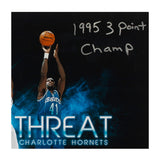Glen Rice Autographed & Inscribed "Three Point Threat" 16 x 20
