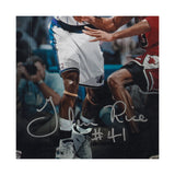 Glen Rice Autographed "Offense vs. Defense" 8 x 10