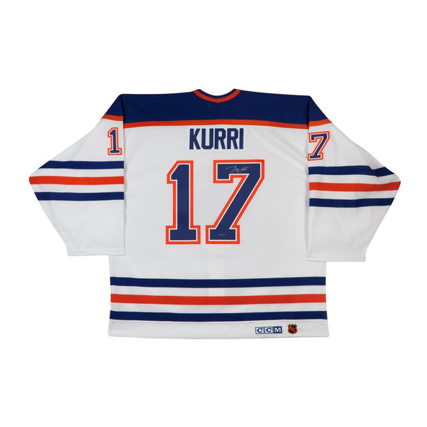 Jari Kurri Autographed Edmonton Oilers Authentic White Jersey