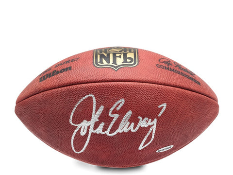 John Elway Autographed Authentic Wilson Football