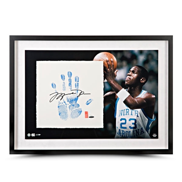 Michael Jordan Autographed UNC Tegata Lithograph