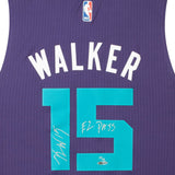 Kemba Walker Autographed & Inscribed Charlotte Hornets Swingman Away Jersey