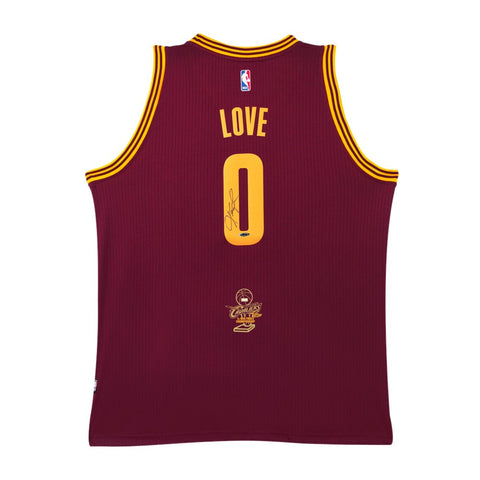 Kevin Love Autographed Cleveland Cavaliers Adidas Swingman Jersey With 2016 NBA Finals Championship Logo