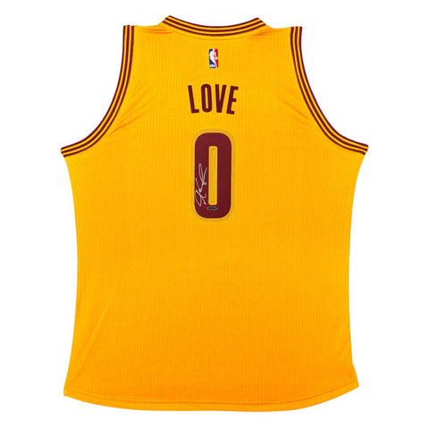 Kevin Love Autographed Adidas Swingman Cleveland Cavaliers Gold Alternate Jersey