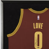 Kevin Love Autographed & Framed Cleveland Cavaliers Swingman Maroon Jersey With 2016 NBA Finals Championship Logo
