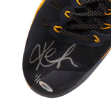 Kevin Love Autographed & Inscribed 2016-17 Nike Hyperdunk Navy Blue/Wine Swoosh Game-Worn Shoes