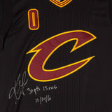 Kevin Love Autographed & Inscribed Cleveland Cavaliers Adidas Authentic Black "Pride" Game-Worn Jersey