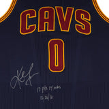 Kevin Love Autographed & Inscribed Cleveland Cavaliers Adidas Authentic Blue Game-Worn Jersey