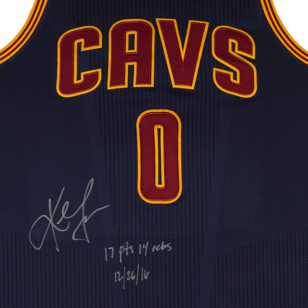 Kevin Love Autographed & Inscribed Cleveland Cavaliers Adidas Authentic  Blue Game-Worn Jersey