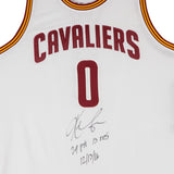 Kevin Love Autographed & Inscribed Cleveland Cavaliers Adidas Authentic White Game-Worn Jersey