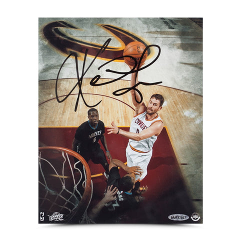 Kevin Love Autographed Over the Top Photo