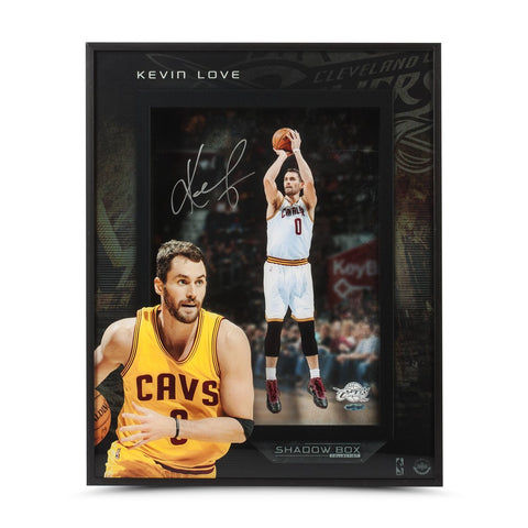 Kevin Love Autographed Stretch 4 16" x 20" Shadow Box