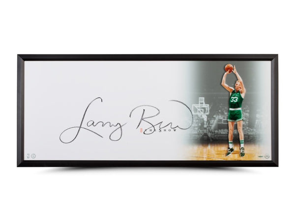 Larry Bird Autographed "The Show" 46 x 20 Framed