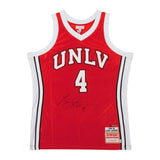 Larry Johnson Autographed Authentic Mitchell & Ness UNLV Home Jersey