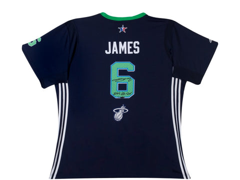 LeBron James Autographed & Inscribed 2014 All Star Swingman Jersey