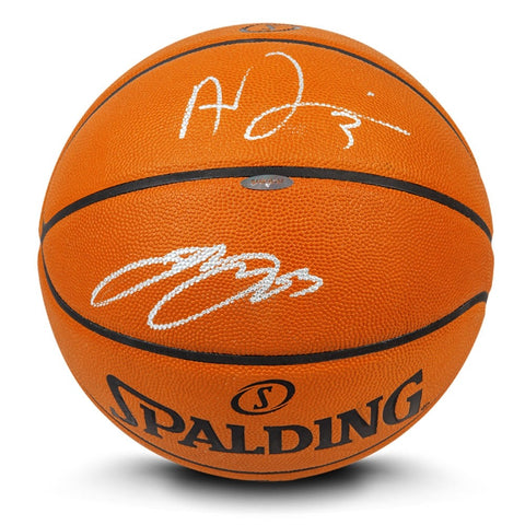 LeBron James & Anthony Davis Autographed Authentic Spalding Basketball