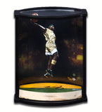 LeBron James Autographed Airborne Photo with Game Used Floor