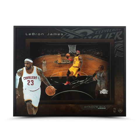 LeBron James Autographed "Liftoff" 16 x 20 Shadow Box