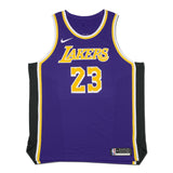 LEBRON JAMES AUTOGRAPHED LOS ANGELES LAKERS STATEMENT EDITION AUTHENTIC NIKE JERSEY