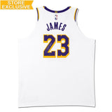 LEBRON JAMES AUTOGRAPHED LOS ANGELES LAKERS ASSOCIATION EDITION AUTHENTIC NIKE JERSEY
