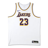LEBRON JAMES AUTOGRAPHED LOS ANGELES LAKERS ASSOCIATION EDITION AUTHENTIC NIKE JERSEY