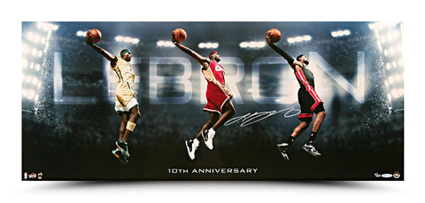 LeBron James Autographed Photo Transition 10th Anniversary