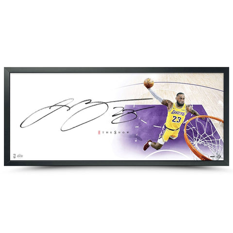 LeBron James Los Angeles Lakers Framed Autographed 46" x 20" The Show Photograph