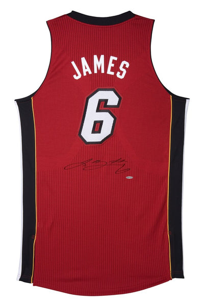 LeBron James Signed Miami Heat Authentic Adidas Away Jersey
