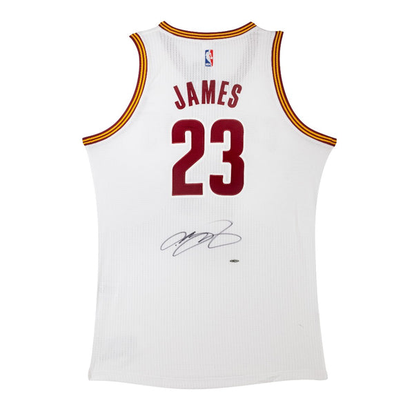 LeBron James Signed Cleveland Cavaliers Authentic Adidas Home Jersey