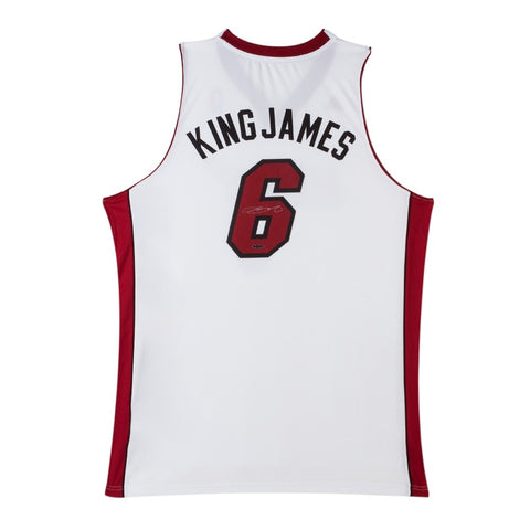 LeBron James Signed Miami Heat Swingman Nickname Jersey