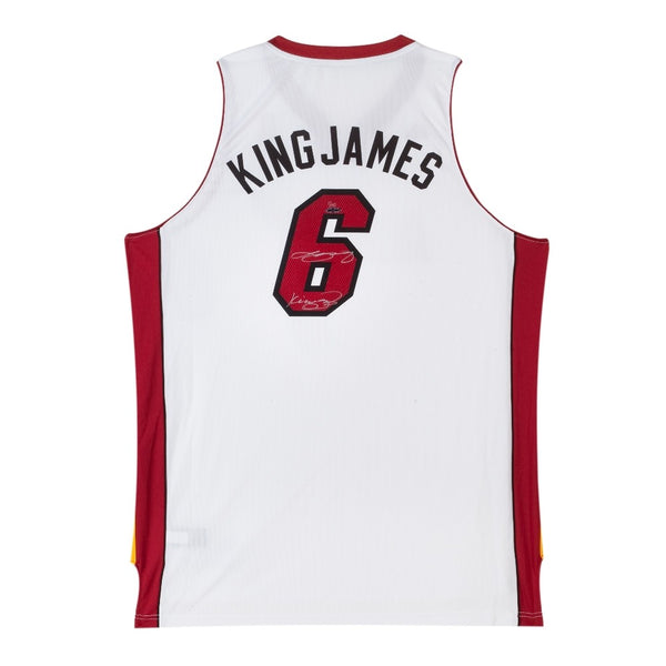 LeBron James Signed Miami Heat Swingman Nickname Jersey