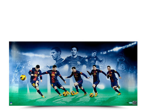 Lionel Messi Autographed 'Arrival' Picture