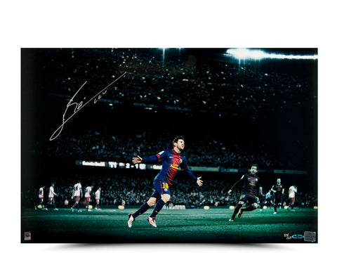 Lionel Messi Autographed Colors of the Game Picture
