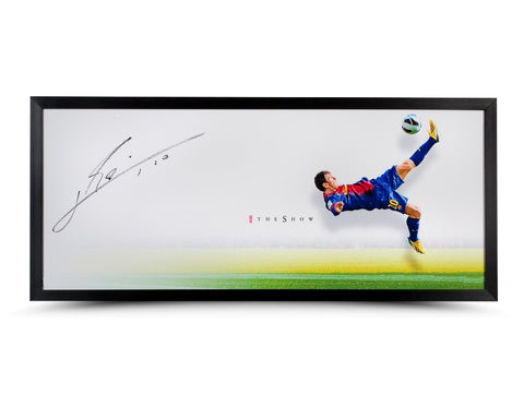 Lionel Messi Autographed 'The Show' Display