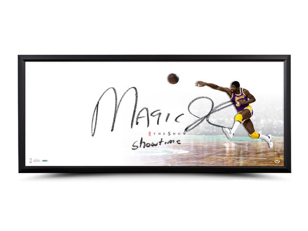 Magic Johnson Autographed & Inscribed "The Show" 46x20 Framed
