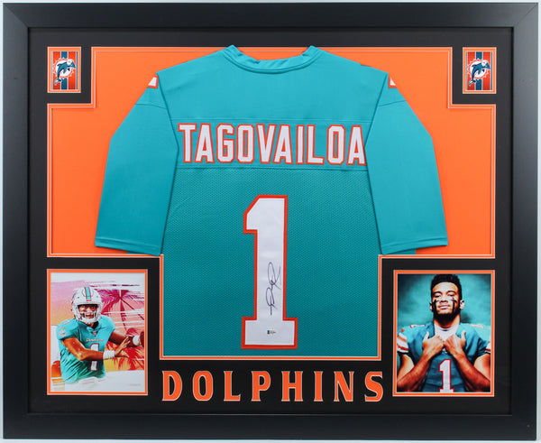 Tua Tagovailoa Signed Framed Jersey Miami Dolphins – Super Sports Center