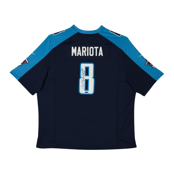 Marcus Mariota Signed Tennessee Titans Blue Nike Game Jersey