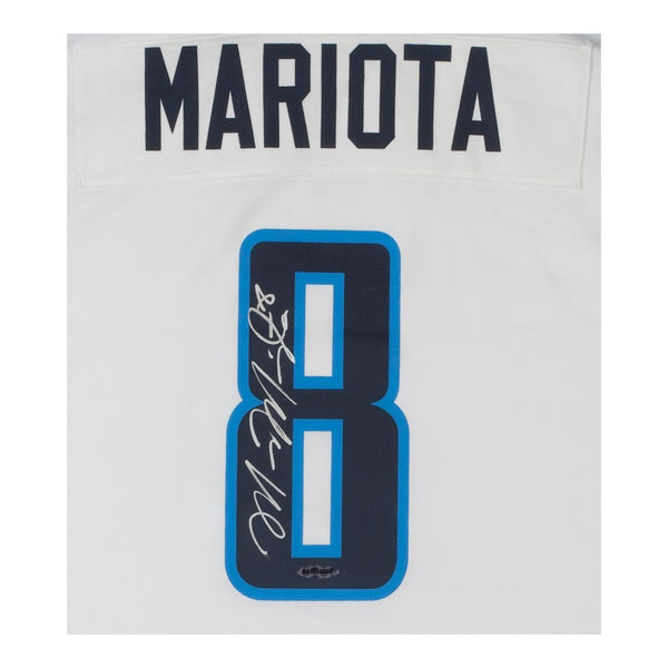 Marcus Mariota Signed Tennessee Titans Blue Custom Jersey