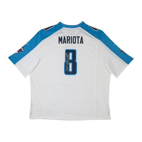 Marcus Mariota Signed Tennessee Titans White Nike Game Jersey