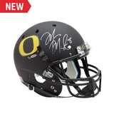 Marcus Mariota Signed University of Oregon Black Schutt Replica Helmet