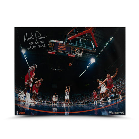 Mark Price Autographed & Inscribed "Free Throw" Photo