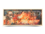 Michael Jordan Autographed Legend Bamboo Print