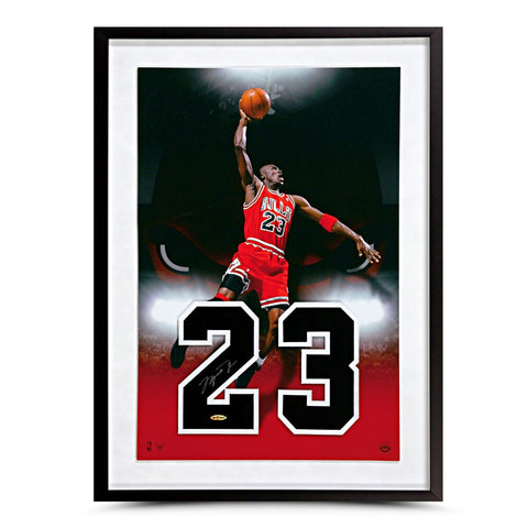 Michael Jordan Autographed Jersey Numbers "Bullseye"