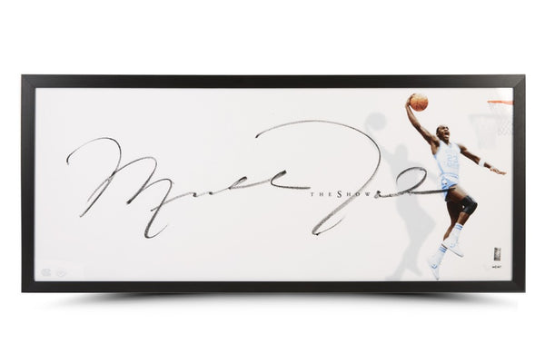 Michael Jordan Autographed "The Show" UNC Photo